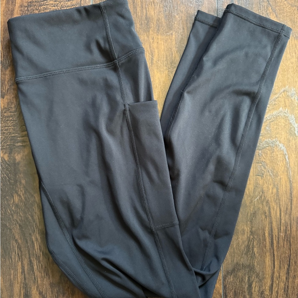 Fabletics Motion 365+ Black High-Waisted Leggings with pockets size M